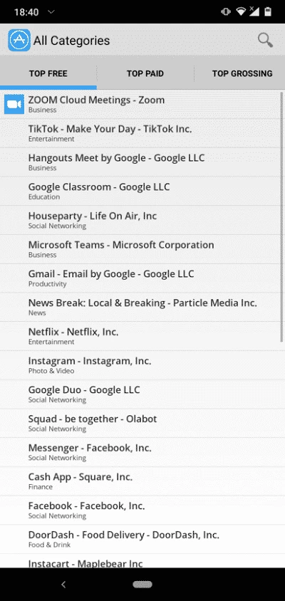iPhone App Store — στιγμιότυπο οθόνης 2
